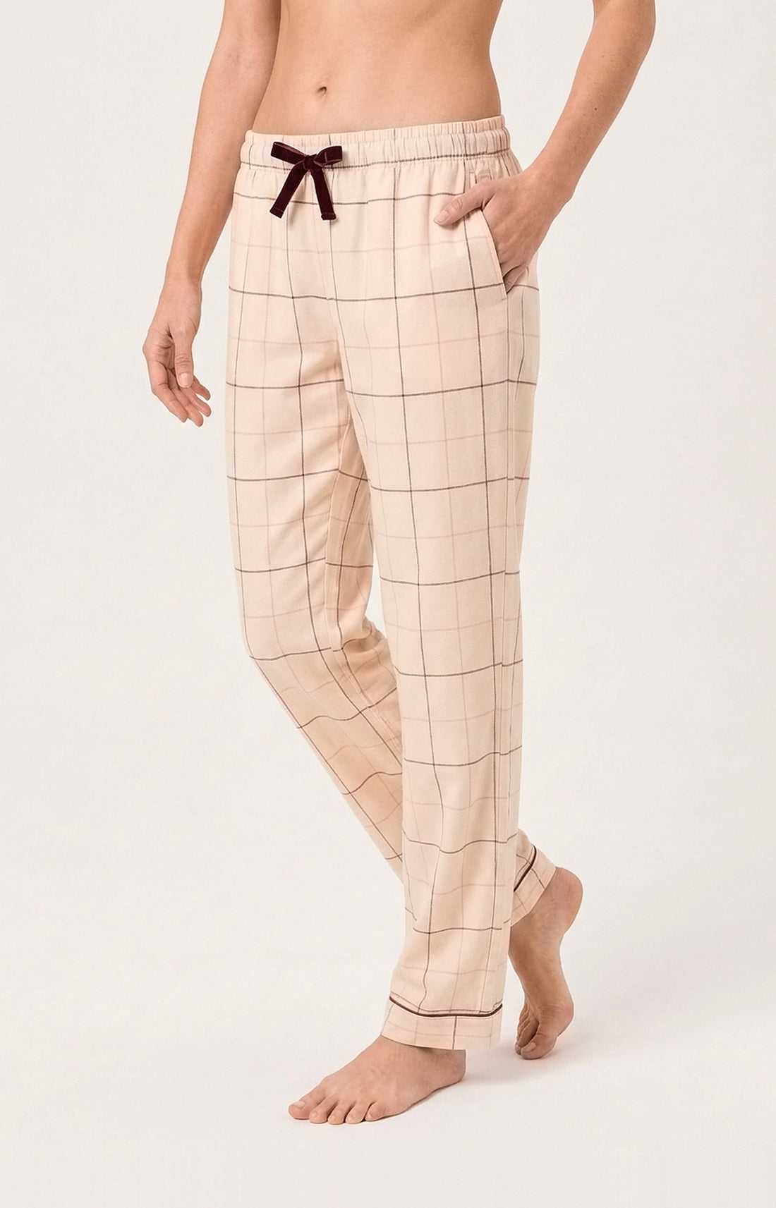 Pantalon en flanelle de coton - Magnolia