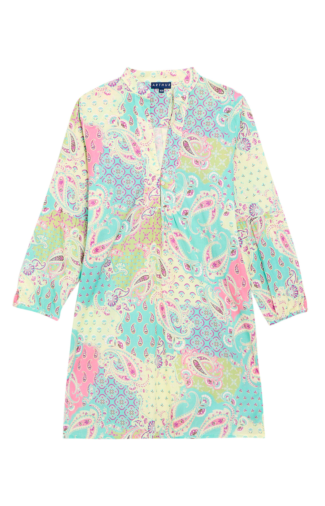 Liquette Femme Paisley Multicolore et Vert 3