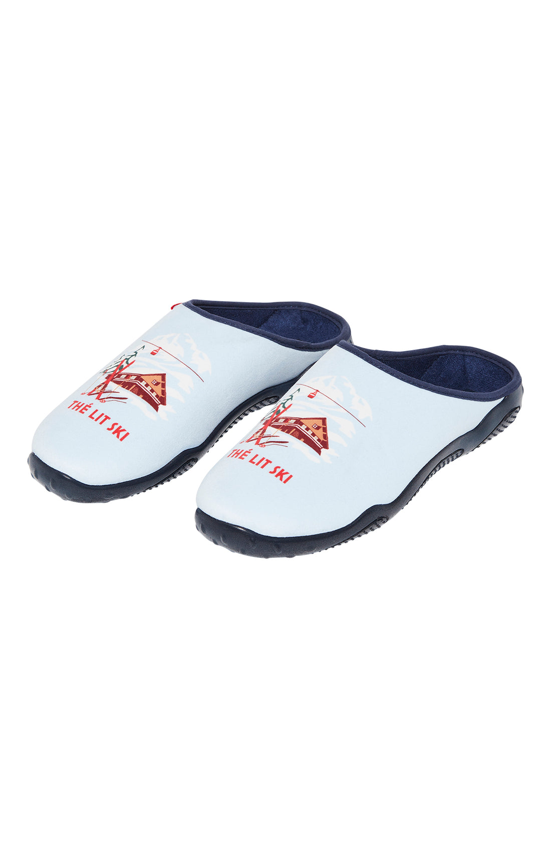 Mules Homme Thé Lit Ski Blanc et Ivoire 1