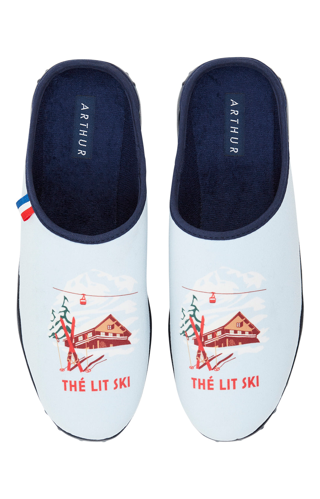 Mules Homme Thé Lit Ski Blanc et Ivoire 2