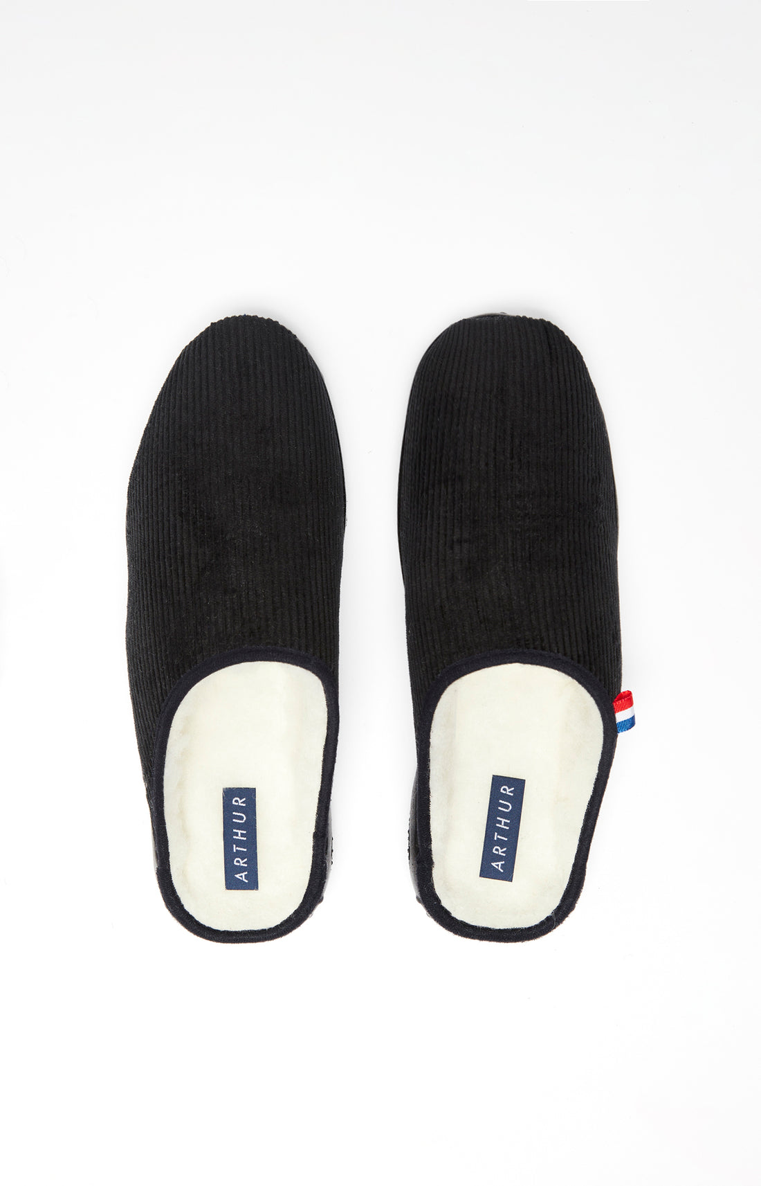 Mules Homme Velours Cotelé Noir 3