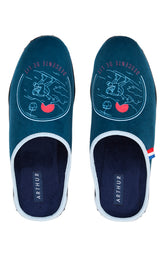 Chaussons Homme Descente de lit MARINE 3