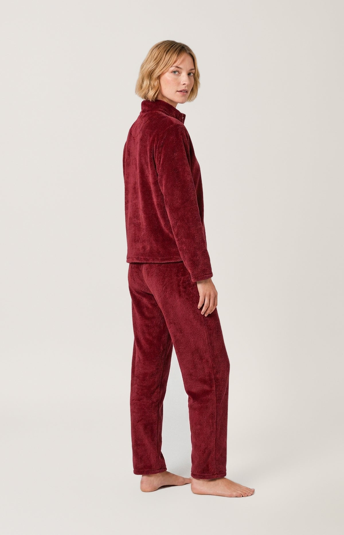 Pyjama en polaire - Burgundy