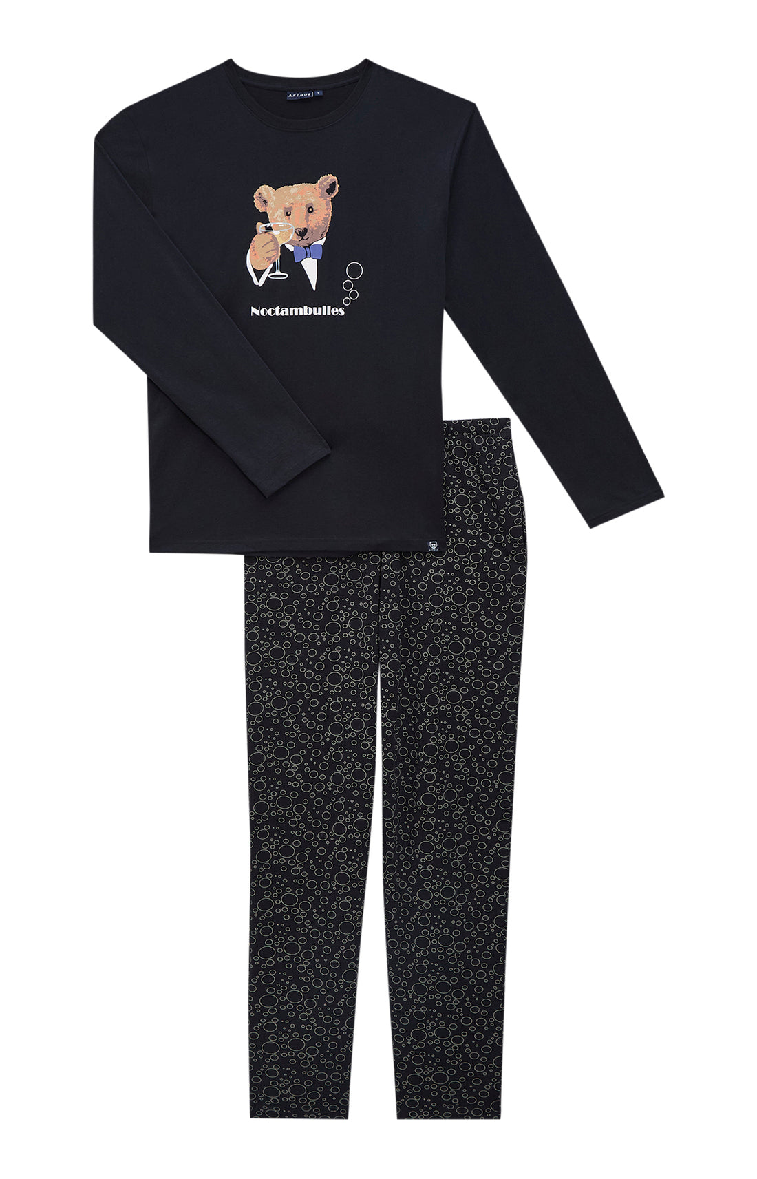 Pyjamas Homme Noctambulles NOIR 3