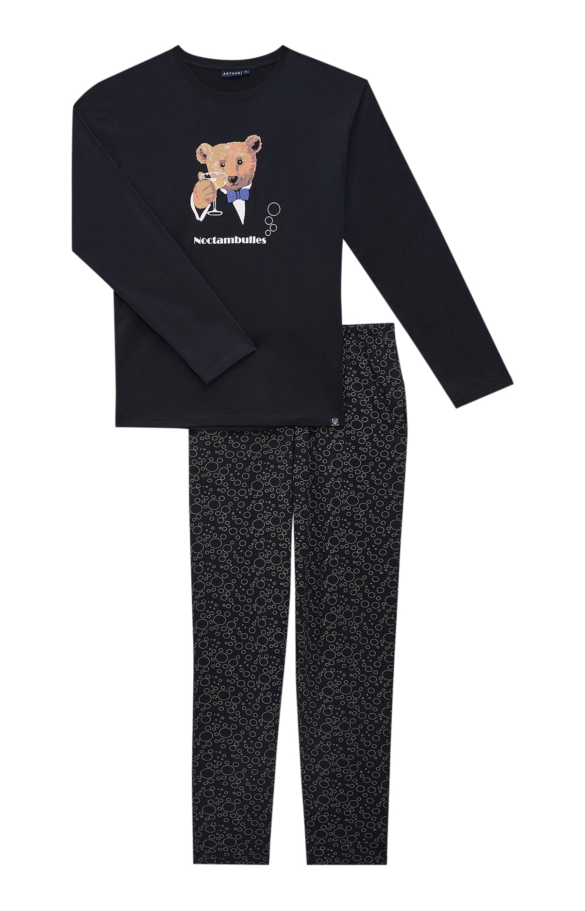 Pyjamas Homme Noctambulles NOIR 3