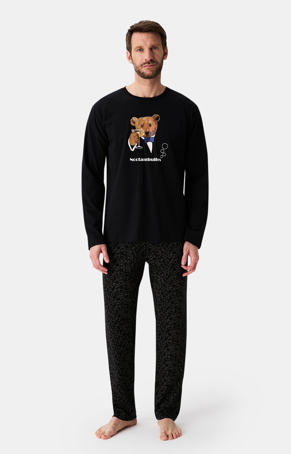 Pyjamas Homme Noctambulles NOIR 4