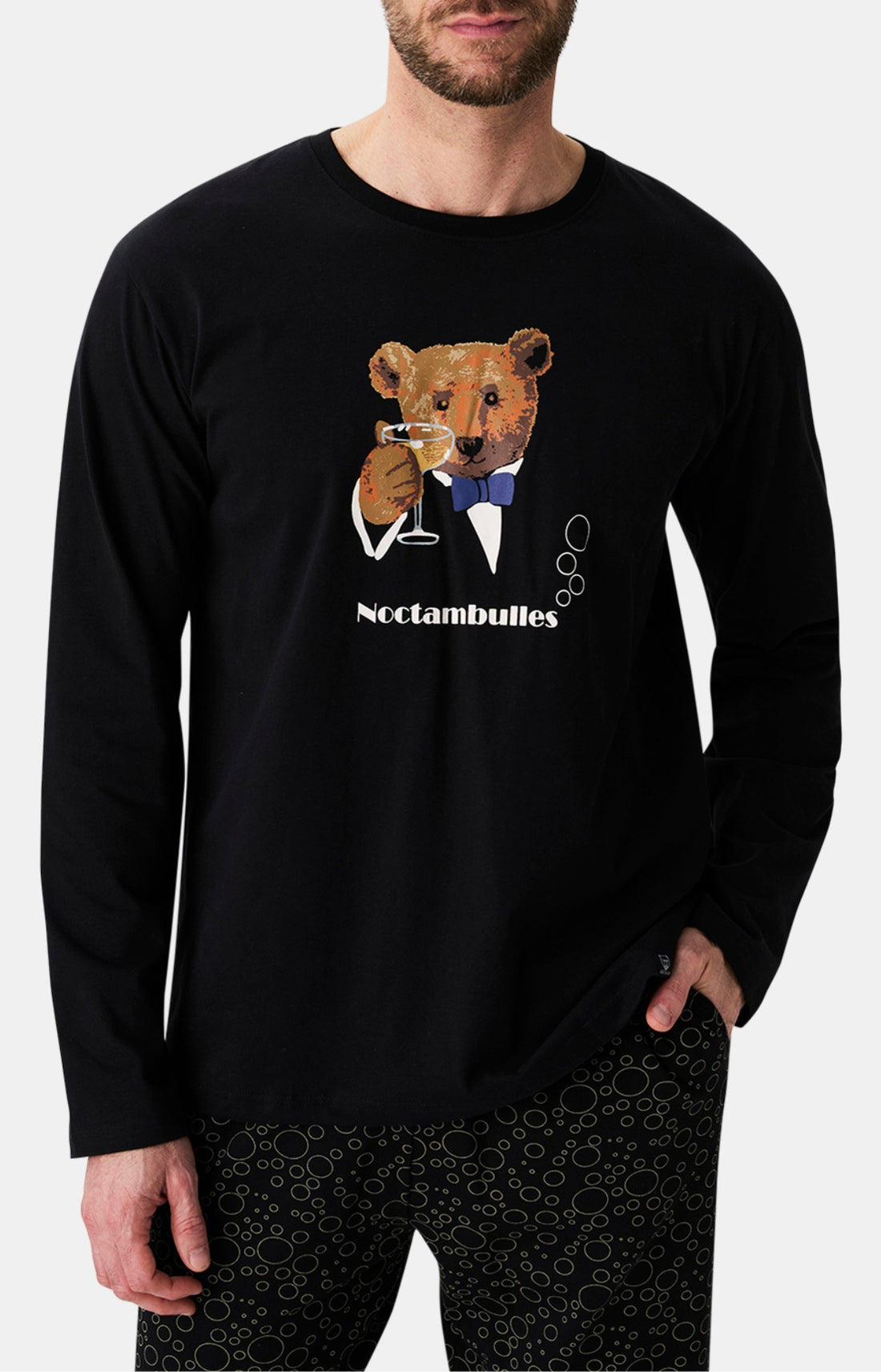 Pyjamas Homme Noctambulles NOIR 2