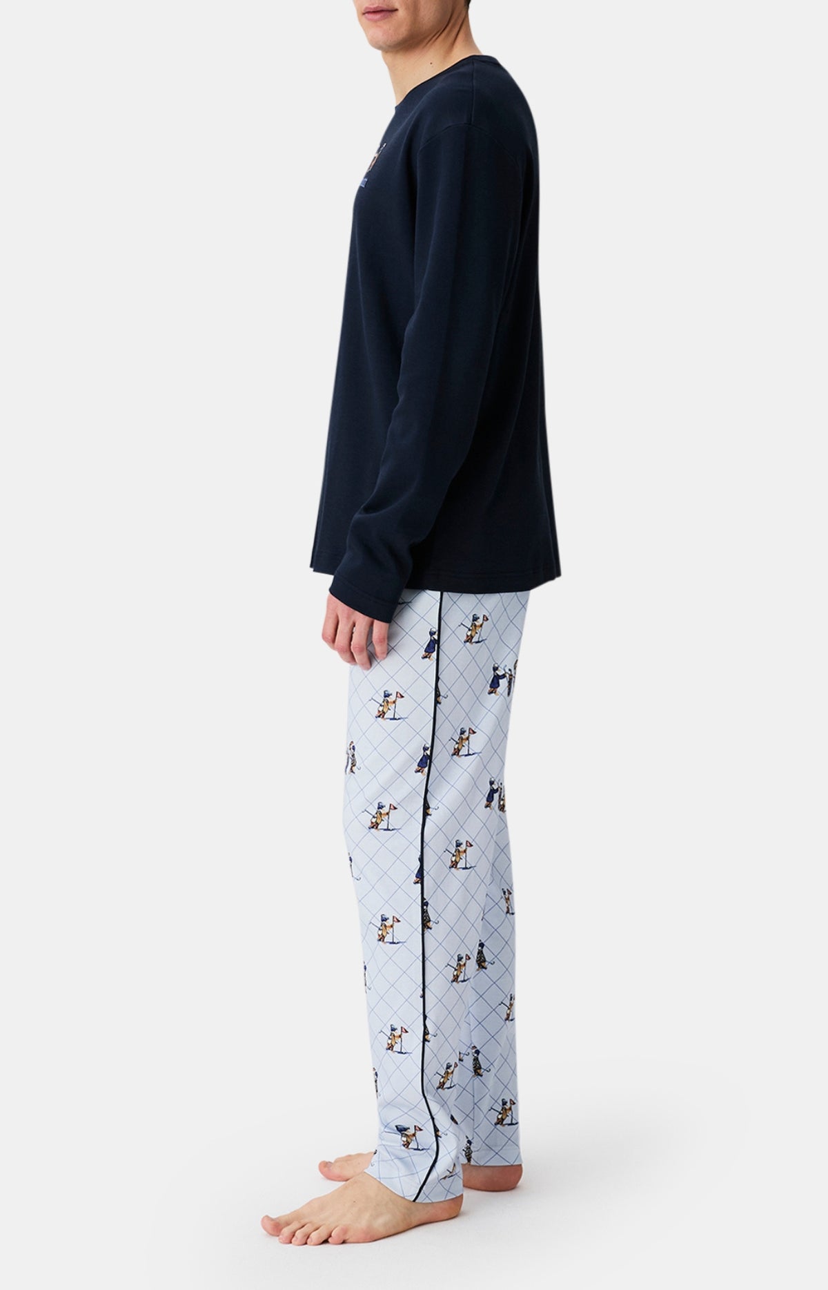Pyjamas Homme Touche pas à mon putt BLEU 5