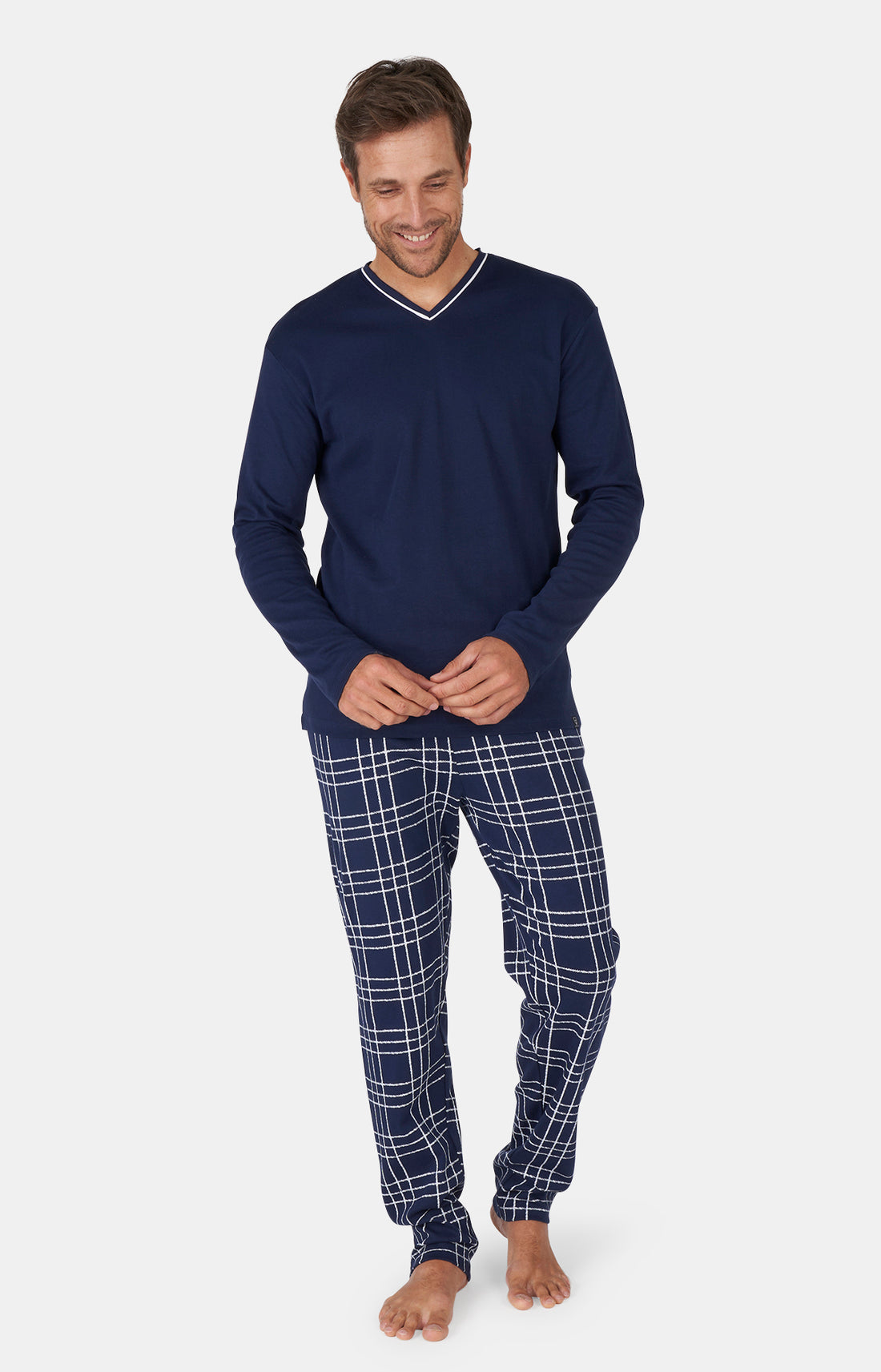 Pyjama long Homme Lewis Marine 1