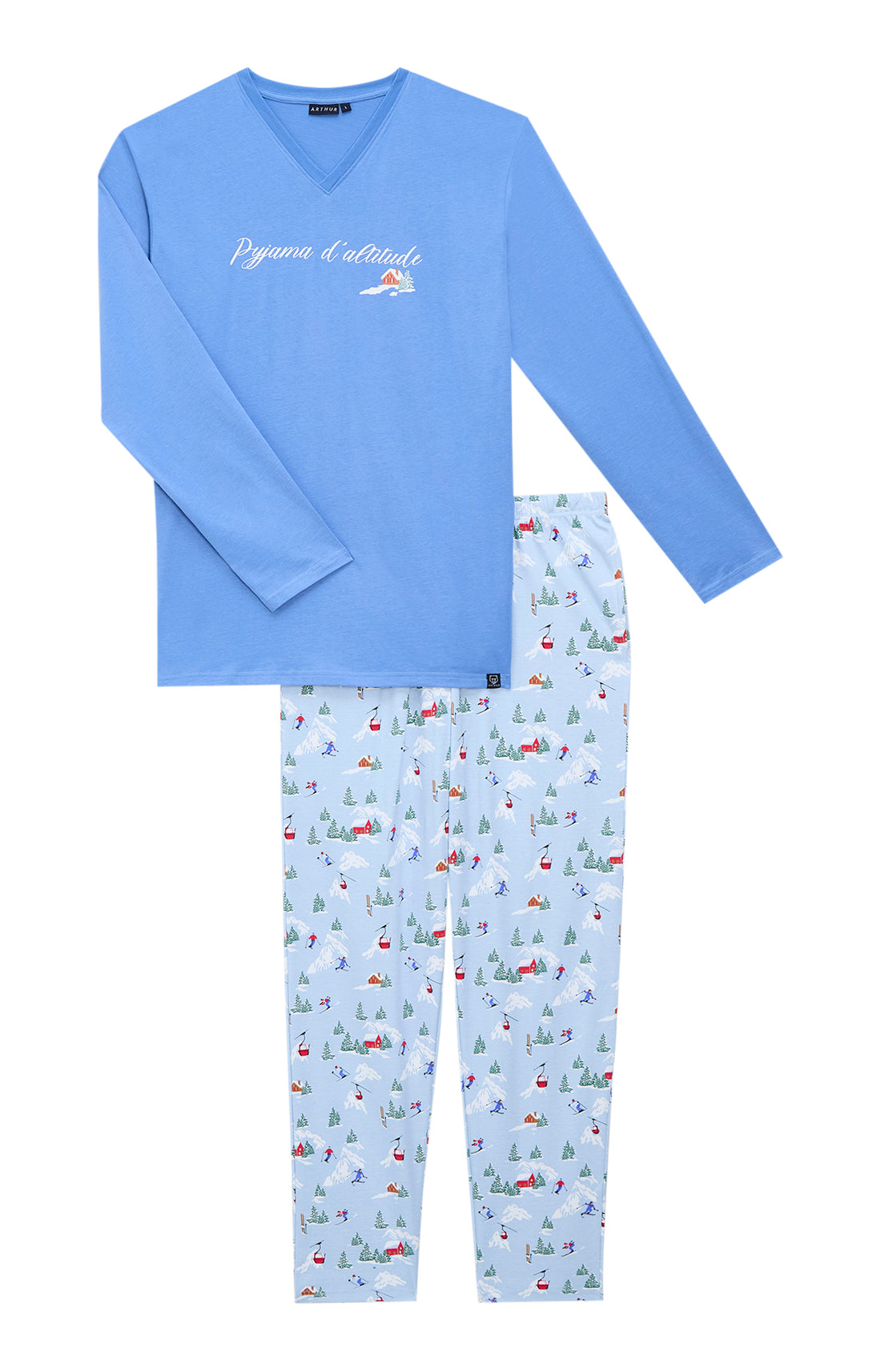 Pyjamas Homme Noël en altitude CIEL 3