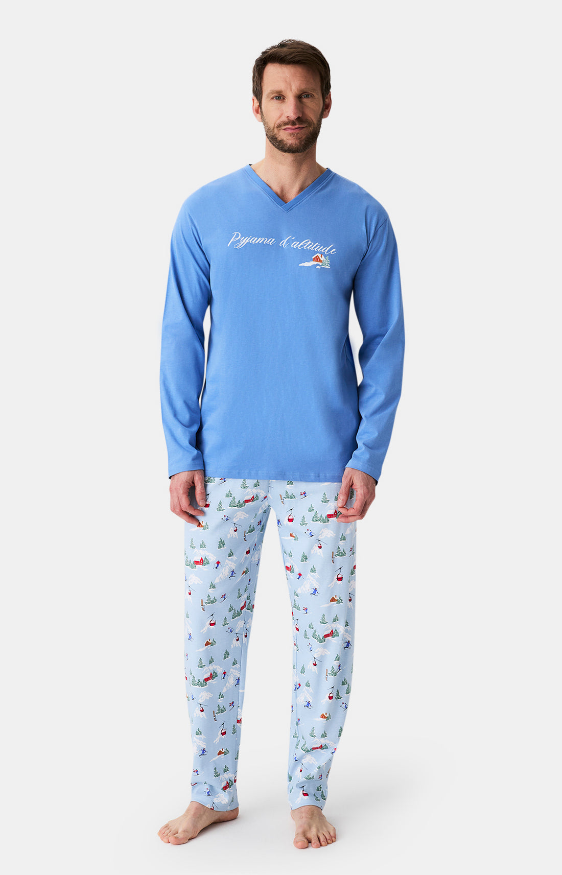 Pyjamas Homme Noël en altitude CIEL 1