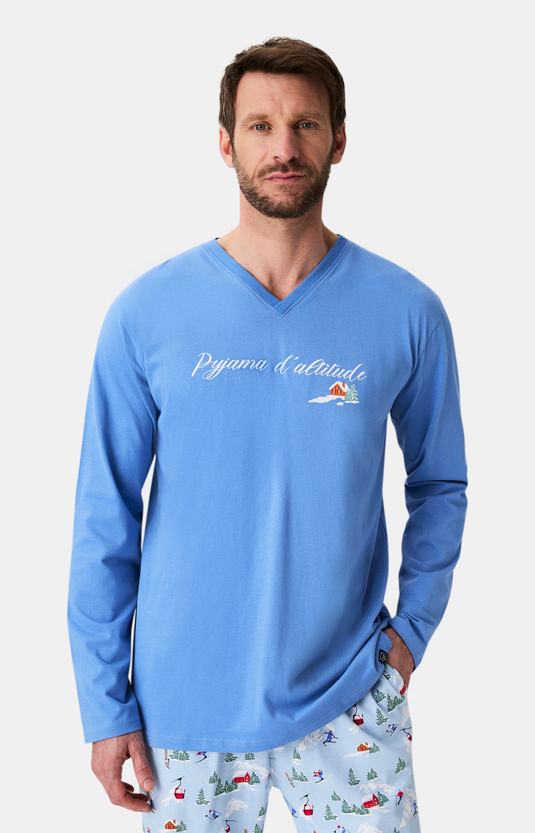 Pyjamas Homme Noël en altitude CIEL 2