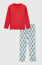 Pyjama en jersey de coton épais Homme Casse-noisette glace 3