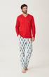 Pyjama en jersey de coton épais Homme Casse-noisette glace 1