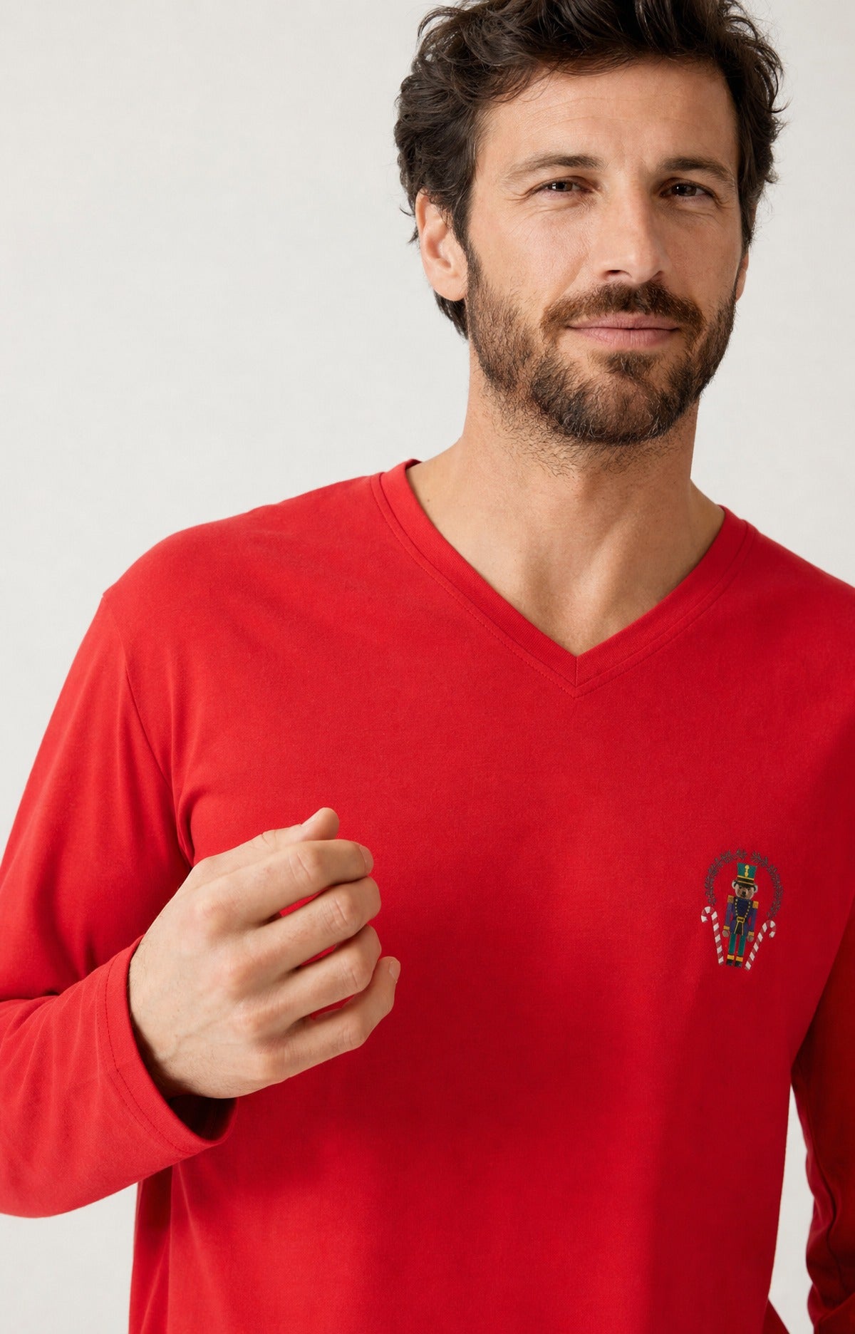 Pyjama en jersey de coton épais Homme Casse-noisette glace 2