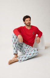 Pyjama en jersey de coton épais Homme Casse-noisette glace 7