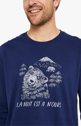 Pyjama long Homme Ours Marine 6