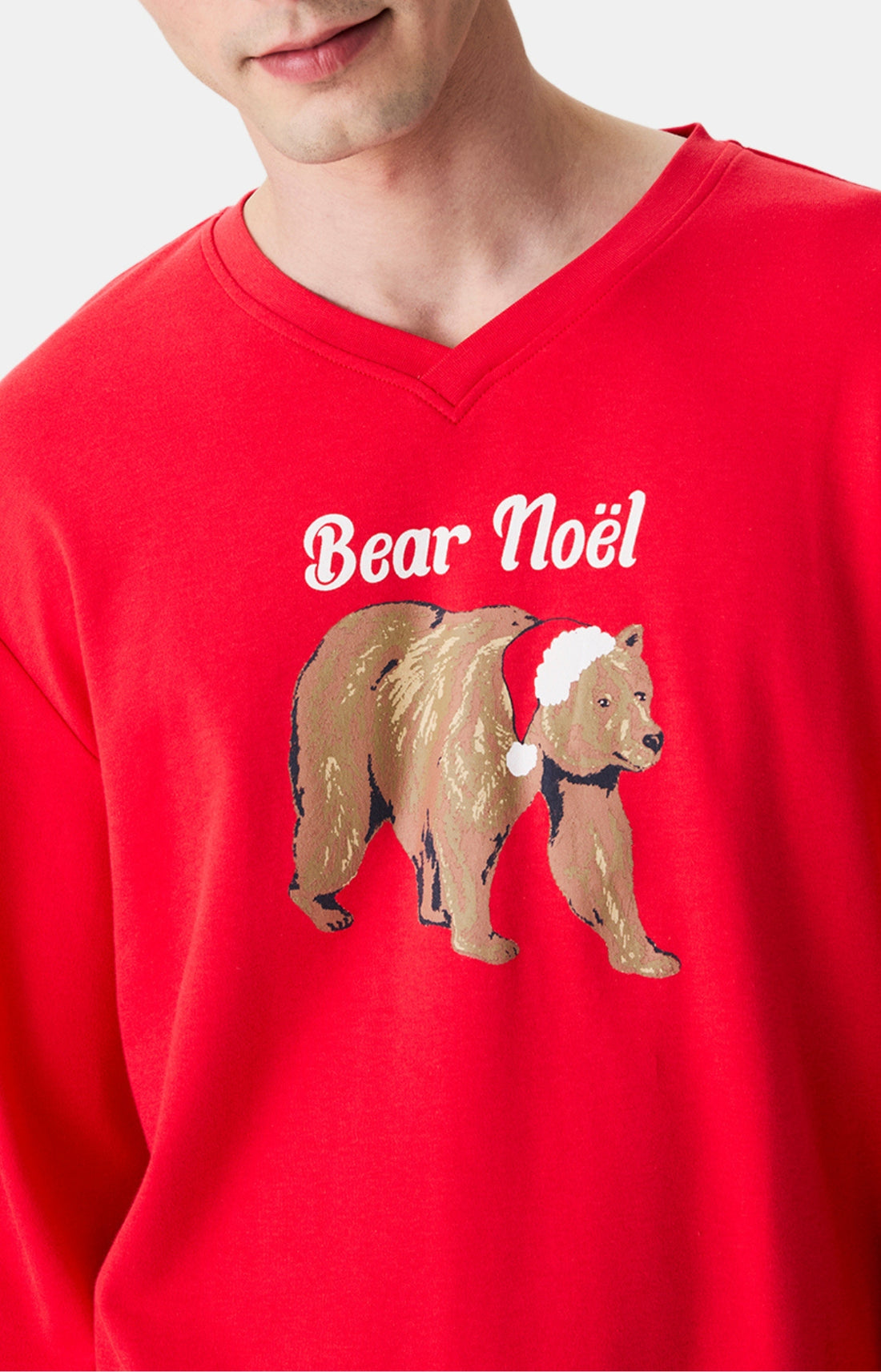 Pyjamas Homme Bear Noël ROUGE 2