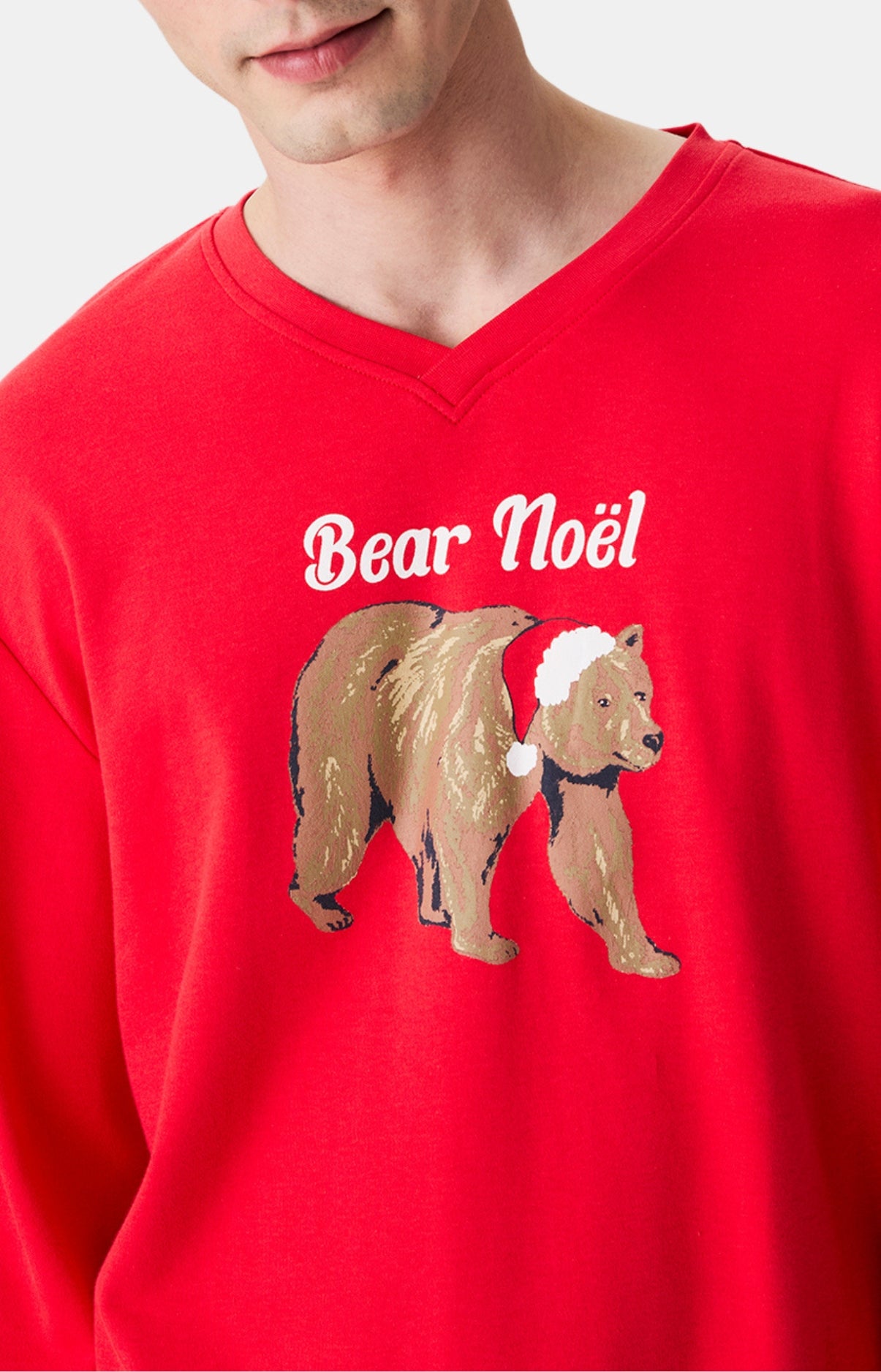 Pyjamas Homme Bear Noël ROUGE 2