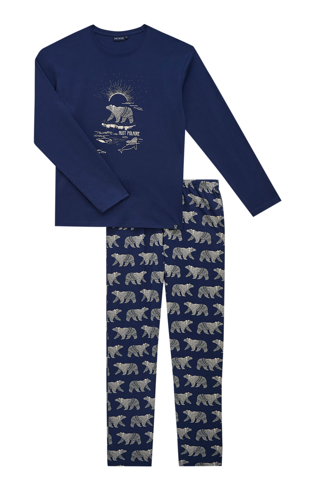 Pyjamas Homme Nuit Polaire MARINE 3