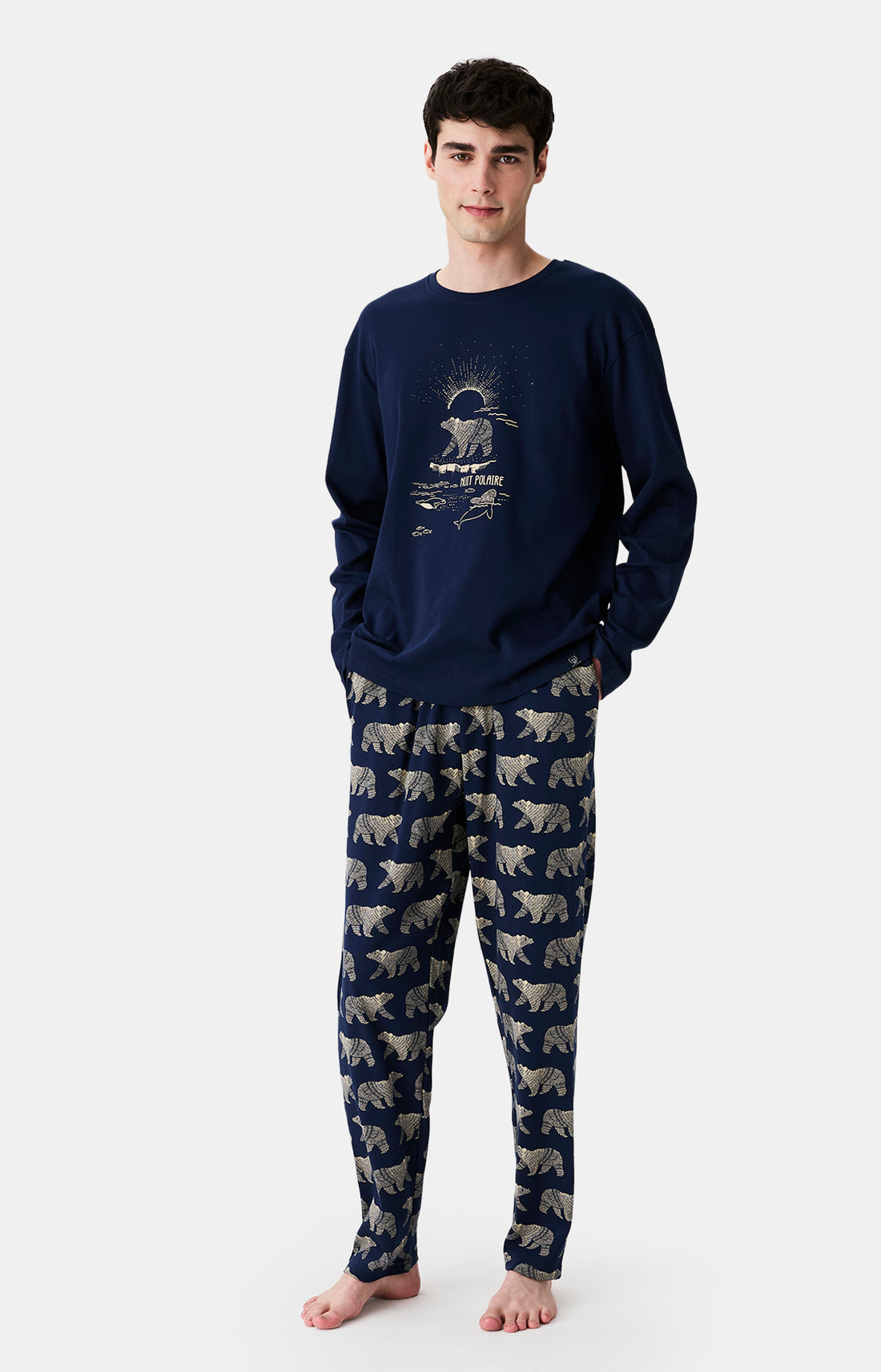Pyjamas Homme Nuit Polaire MARINE 1