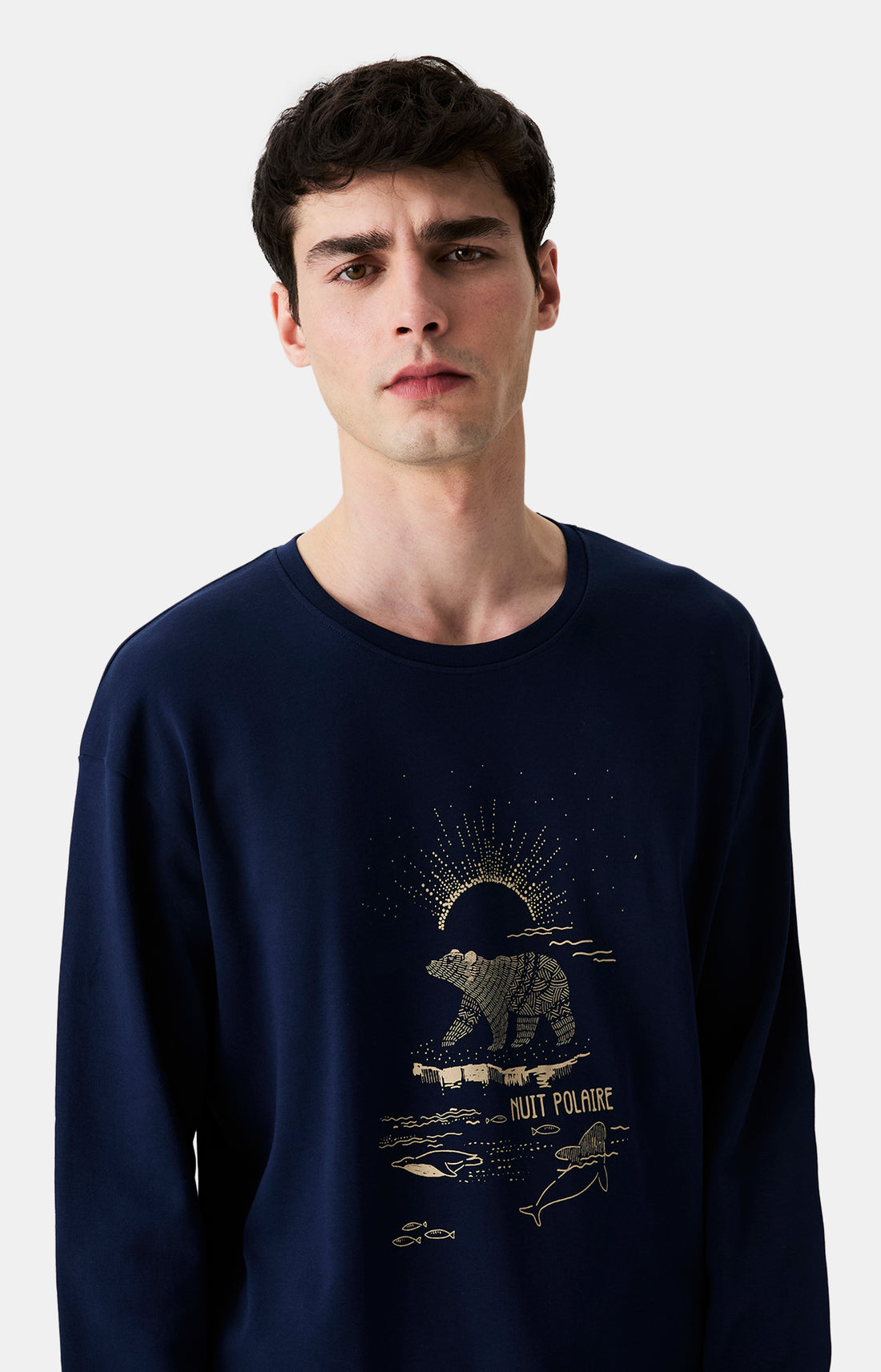 Pyjamas Homme Nuit Polaire MARINE 2