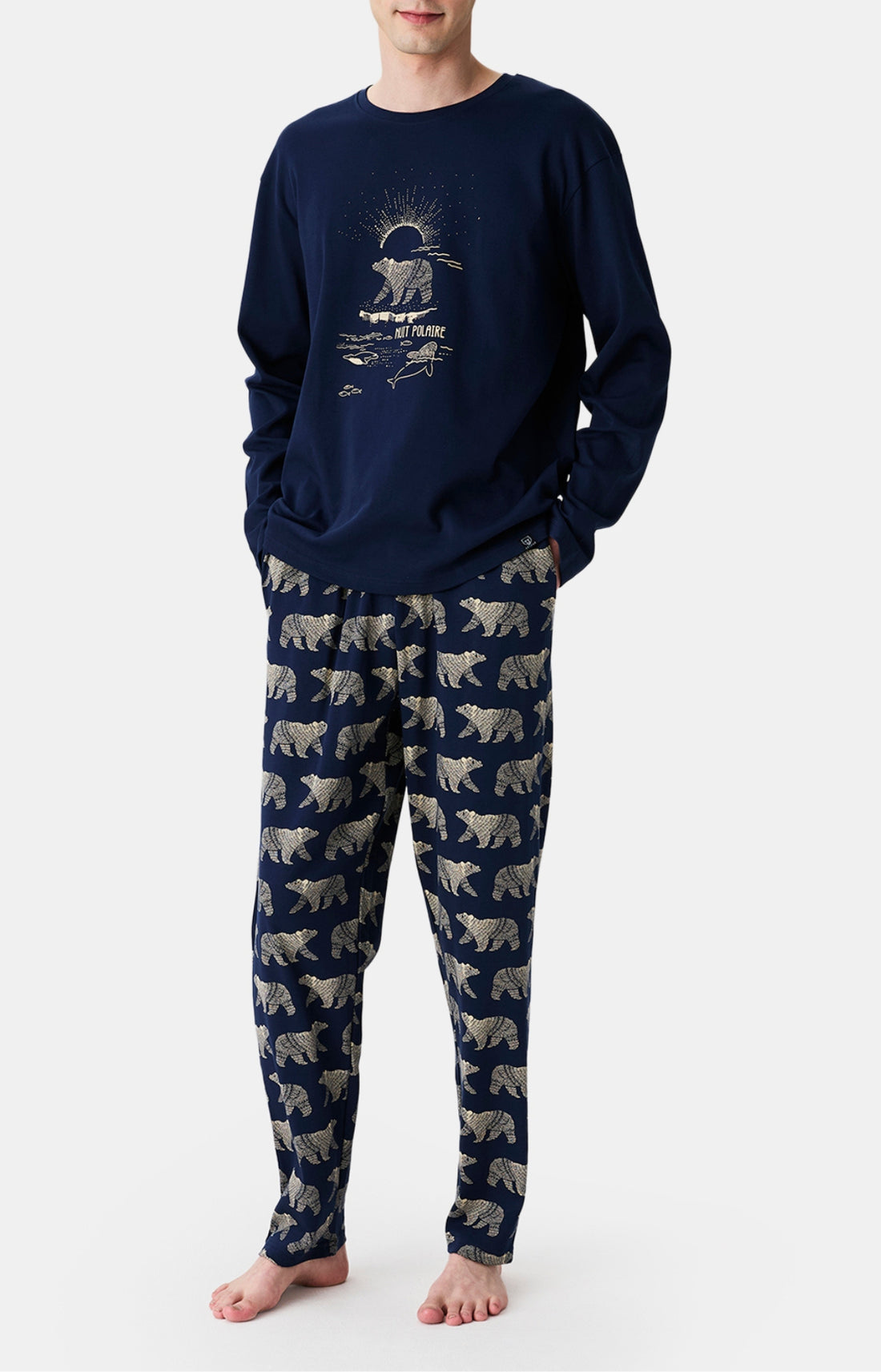 Pyjamas Homme Nuit Polaire MARINE 1
