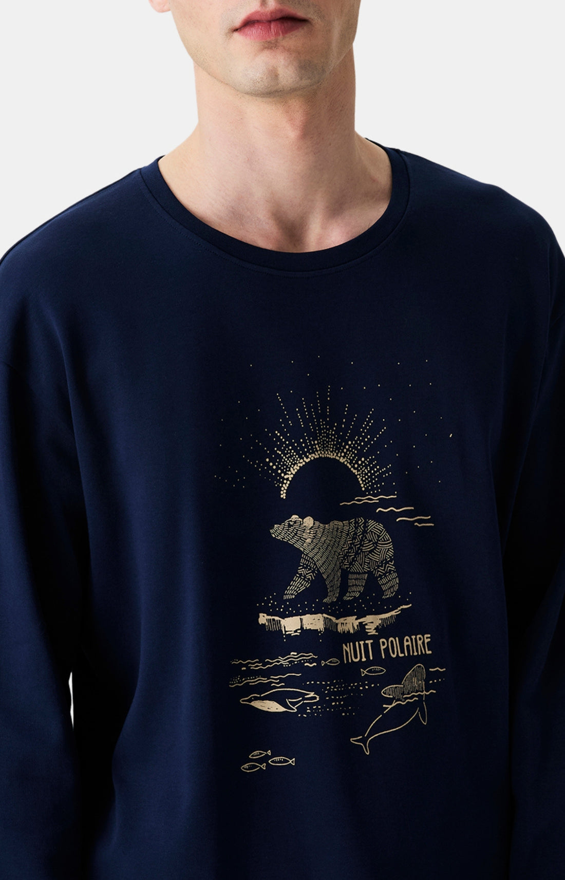 Pyjamas Homme Nuit Polaire MARINE 2