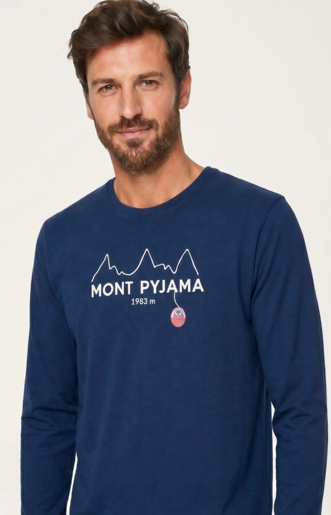 Pyjama en jersey de coton épais - Rêves au sommet