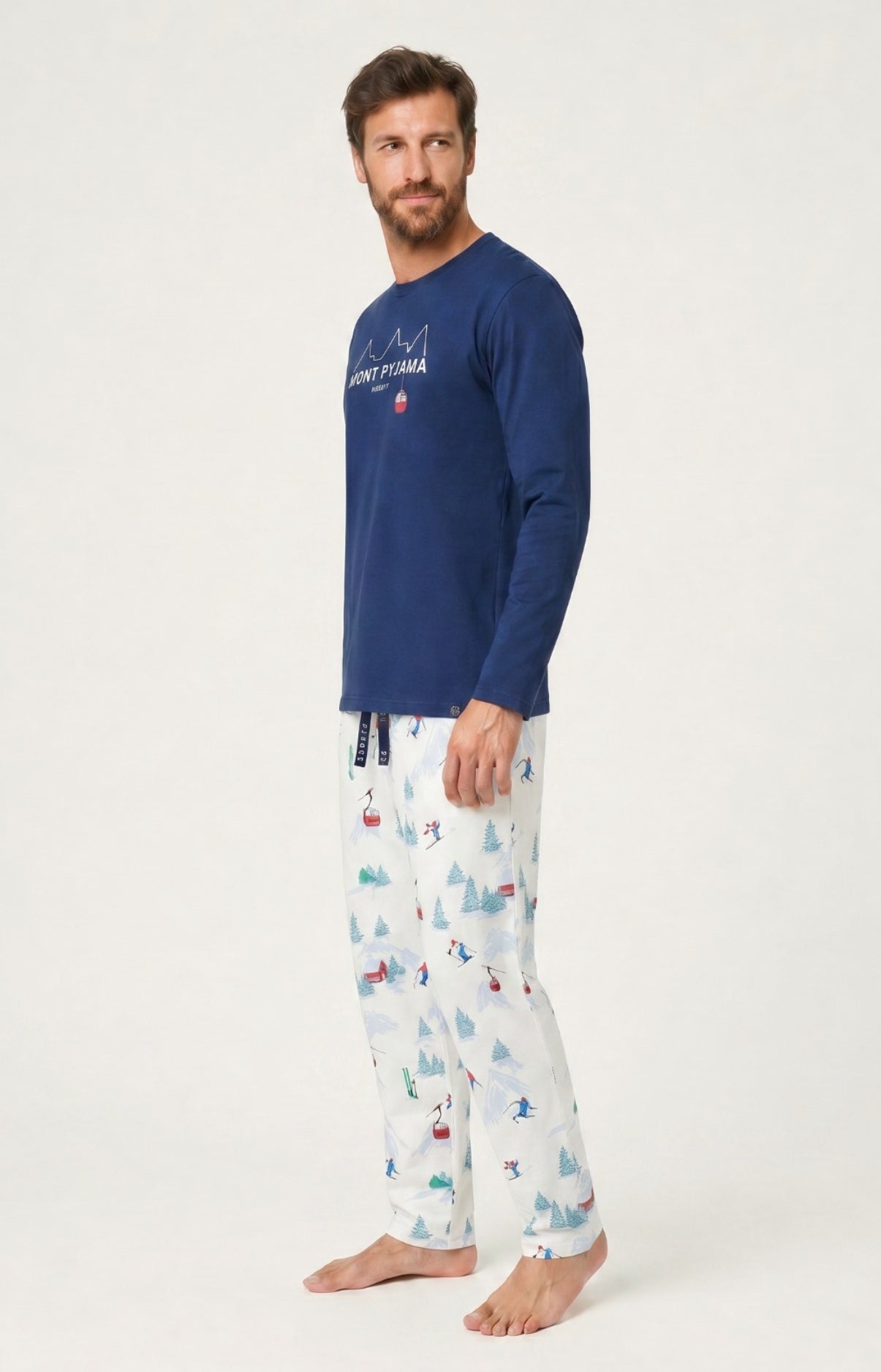 Pyjama en jersey de coton épais - Rêves au sommet