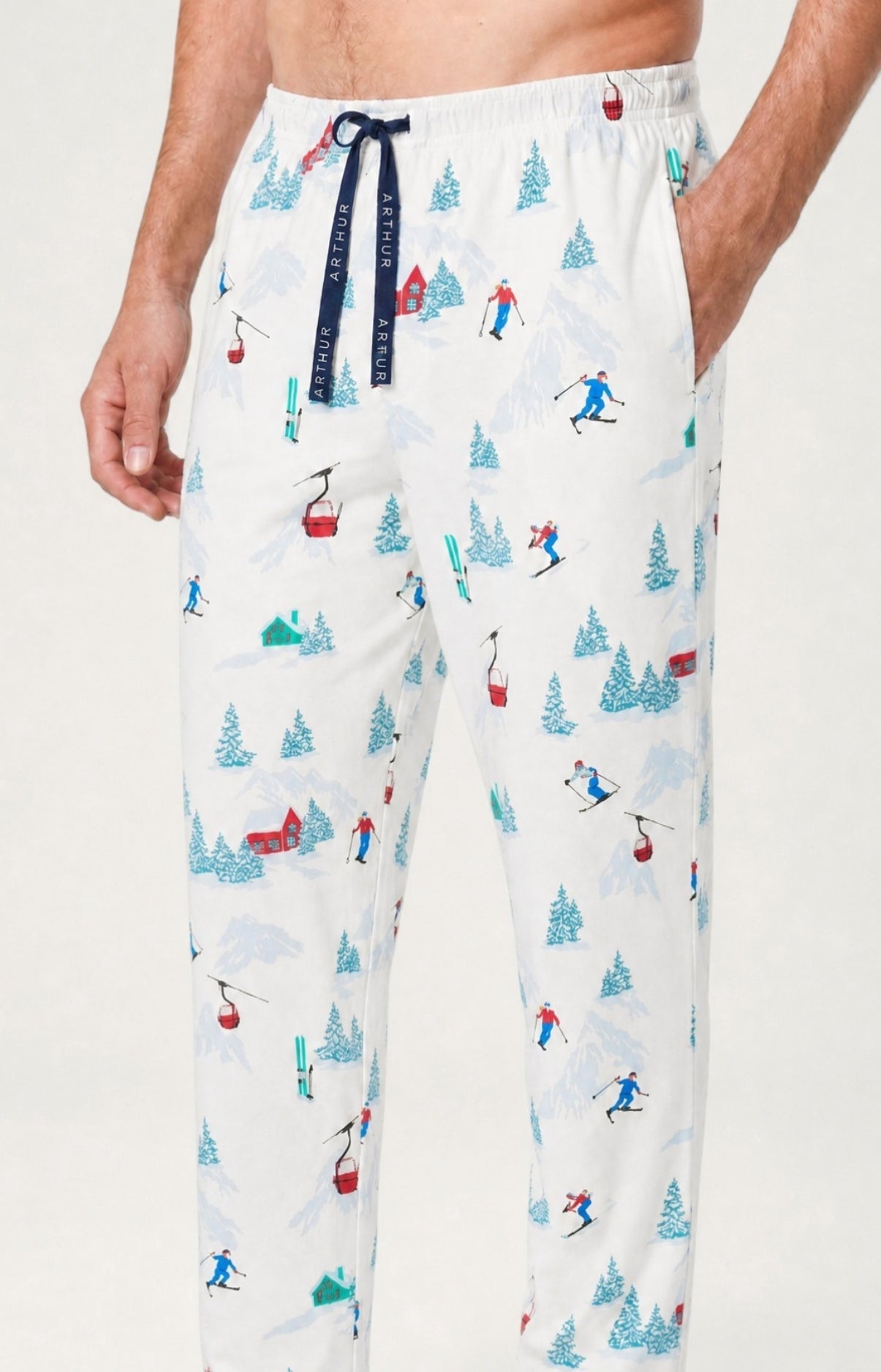 Pyjama en jersey de coton épais - Rêves au sommet