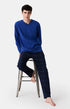 Pyjama long Homme Windsor Marine et Bleu 1