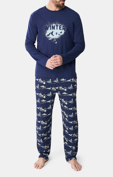 Pyjama Homme Hiver 2 Pièces En Coton/Polyester - Manches Longues, Coupe Classique - Arjen Kroos - Confortable Et Chaud - 9