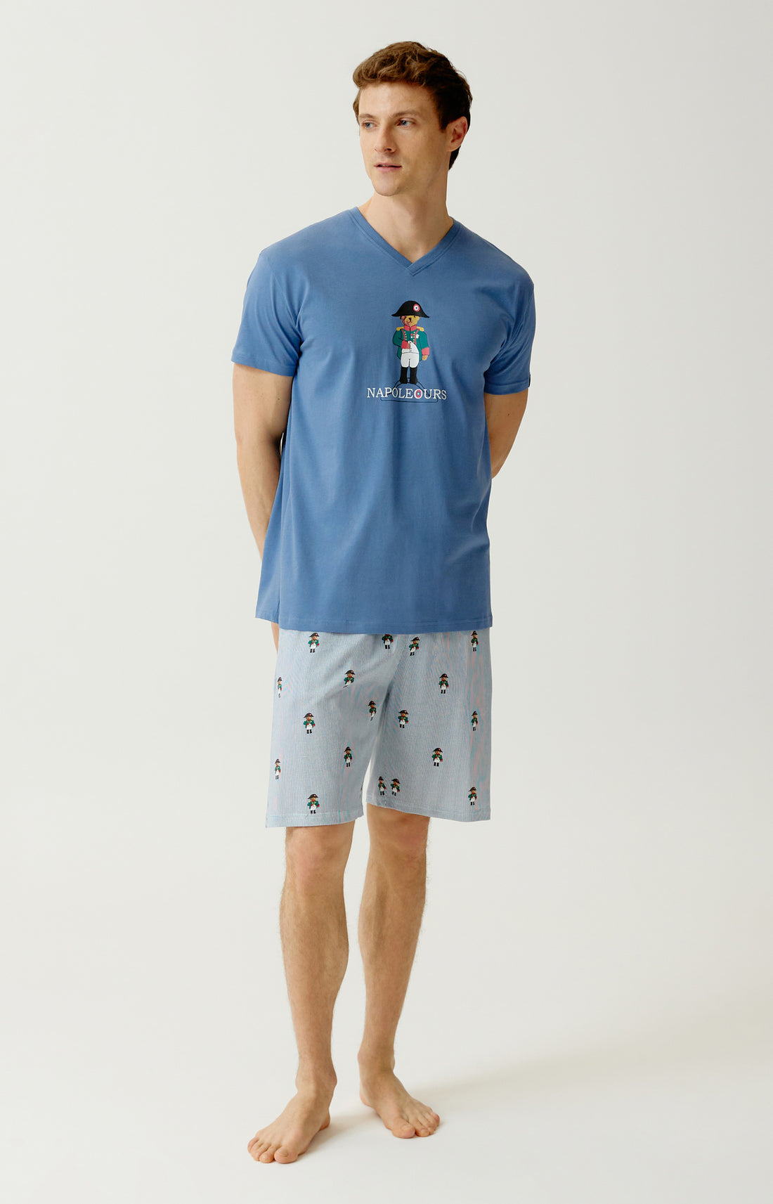 Pyjashort Homme Napoléours Bleu 1