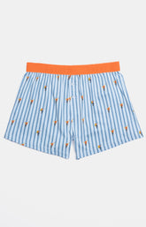 Boxer Homme flottant Ivresse des sommeils Bleu et Orange 3