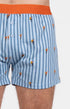 Boxer Homme flottant Ivresse des sommeils Bleu et Orange 2