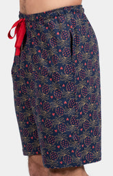 Pyjashort Homme Fruit défendu Marine et Rouge 4