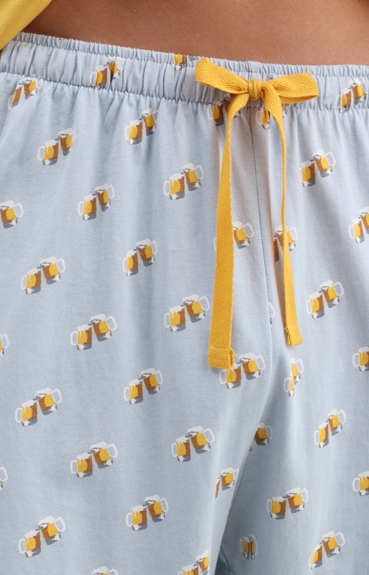Pyjama Homme Bière sans pression Imprimé broderie chopes de bière 4