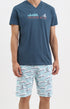 Pyjashort Canoe Pas le feu au lac Bleu Homme 1
