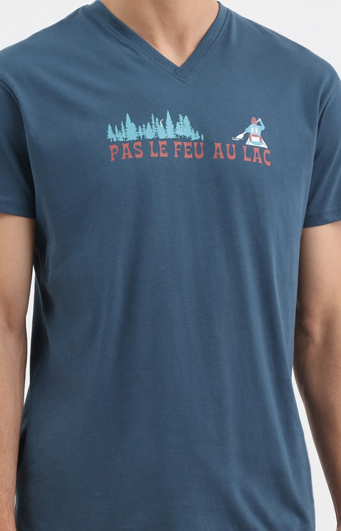 Pyjashort Canoe Pas le feu au lac Bleu Homme 2