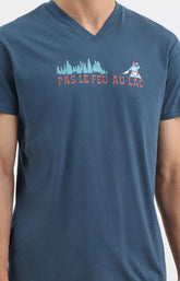 Pyjashort Canoe Pas le feu au lac Bleu Homme 2