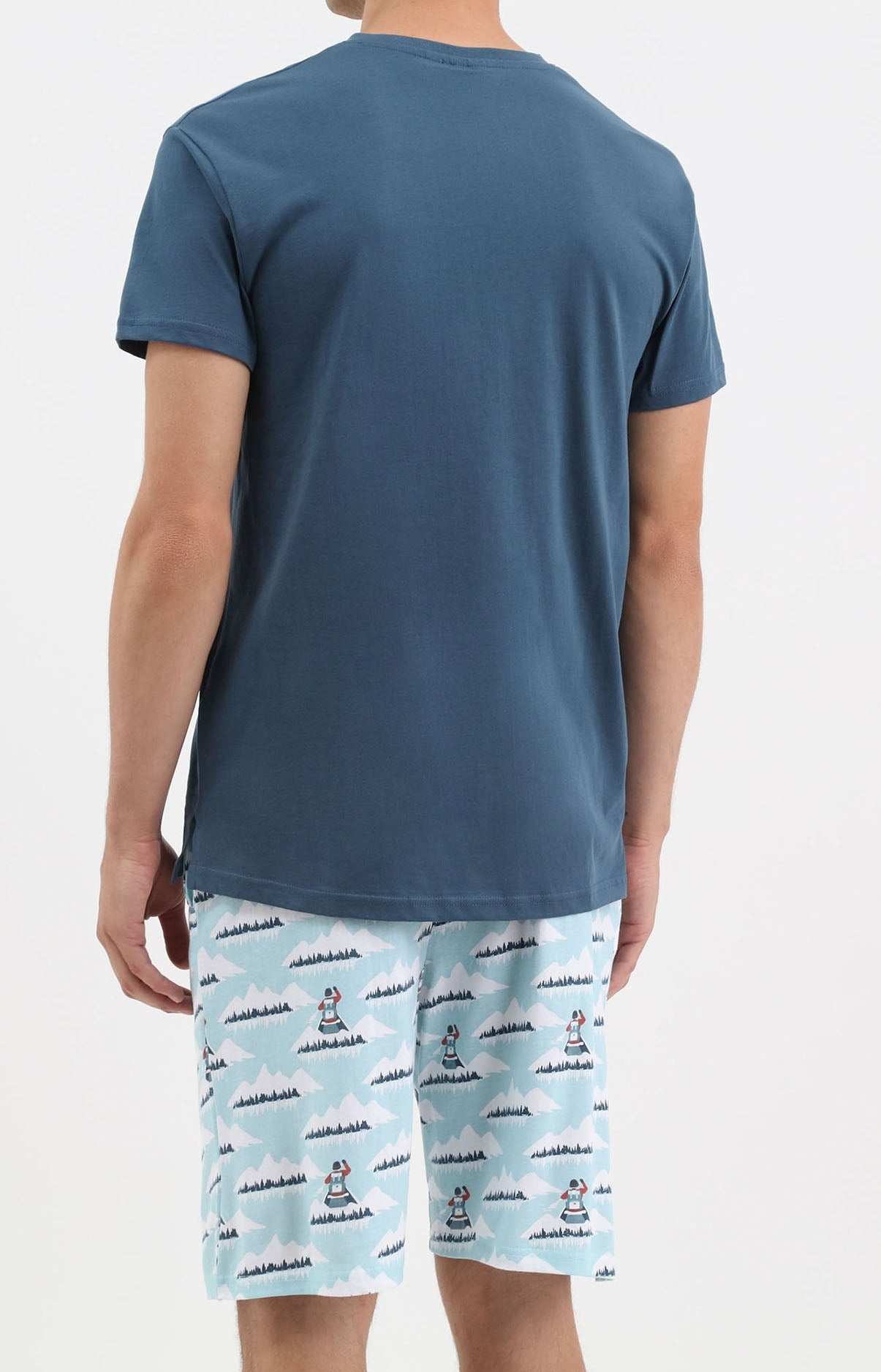 Pyjashort Canoe Pas le feu au lac Bleu Homme 3
