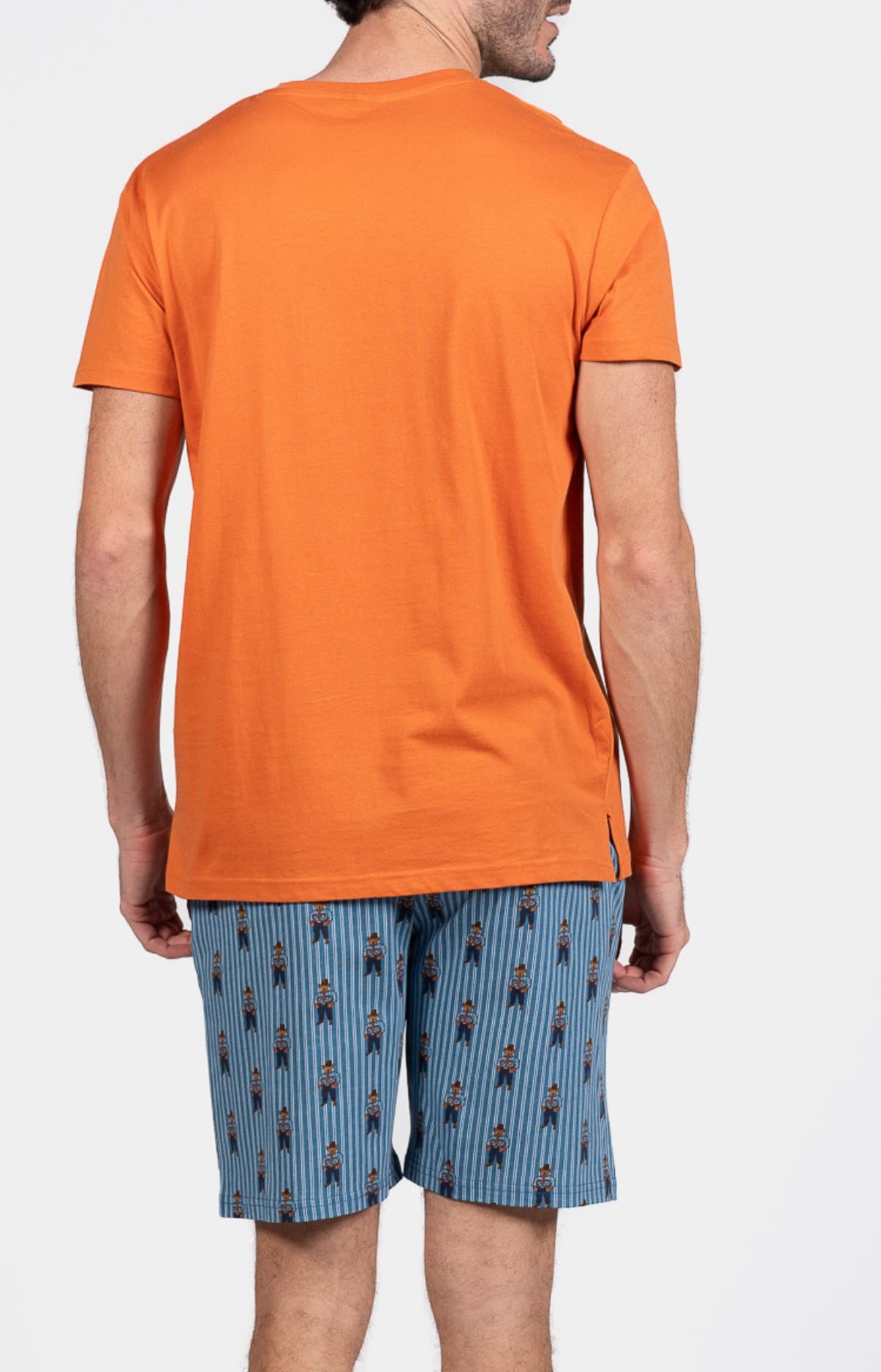 Pyjashort Homme cowboy Acier 6