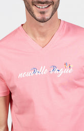 Pyjashort Homme Surf Bleu et Rose 2