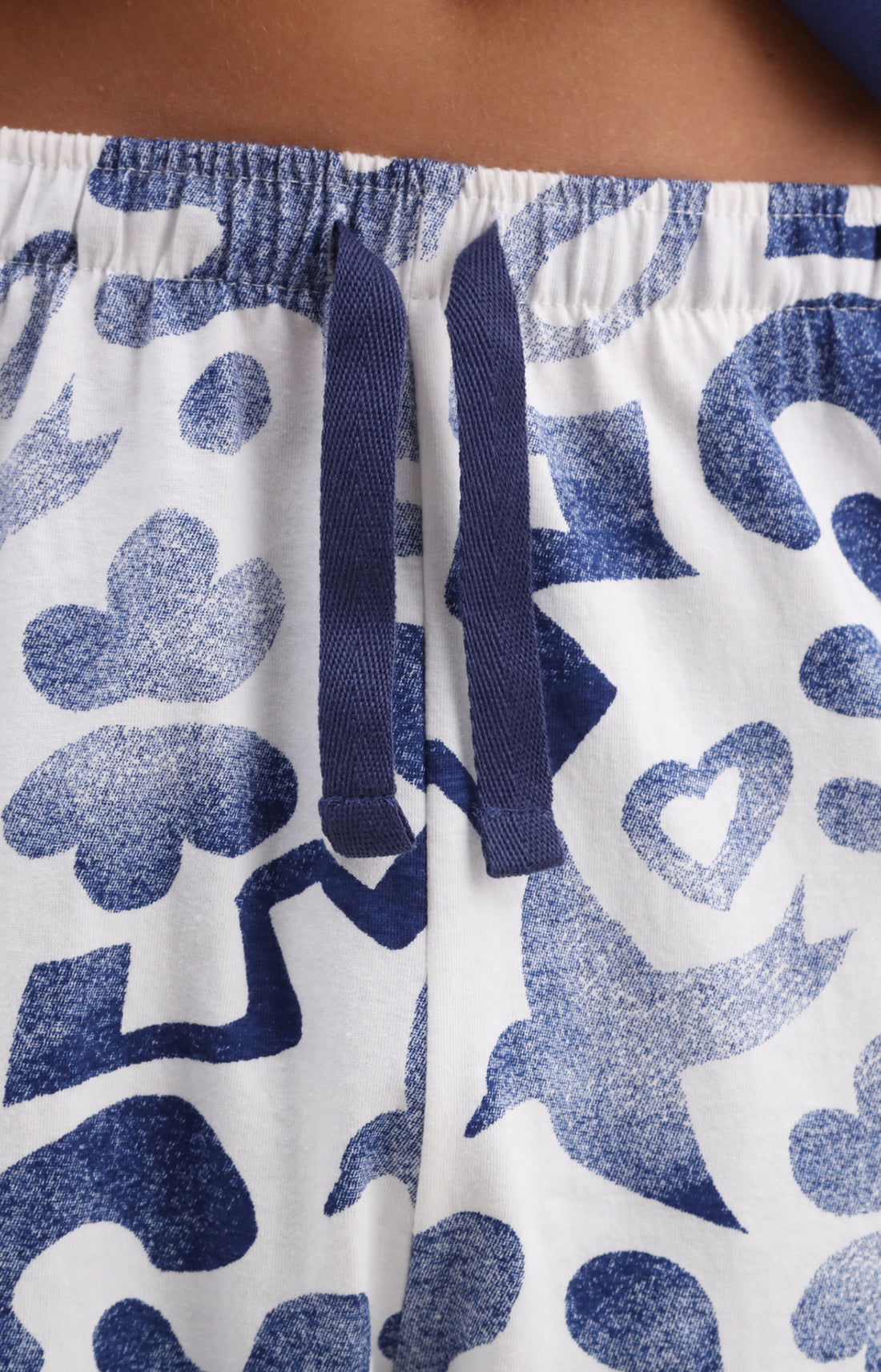 Pyjama Homme Matisse Imprimé feuillage bleu et blanc 3