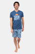 Pyjashort Palmier Bleu Homme 1