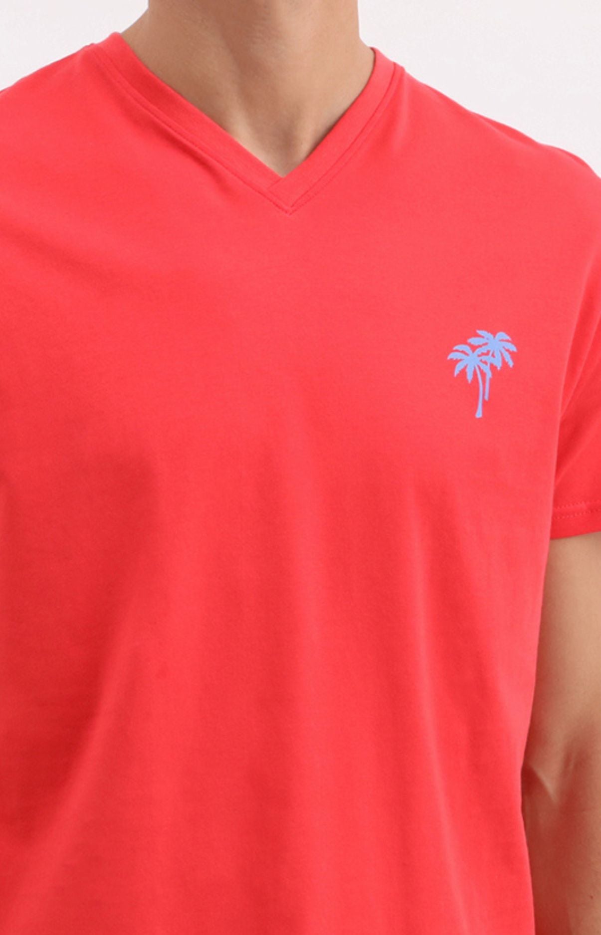 Pyjama Homme Palmier rouge Imprimé palmiers rouges 2