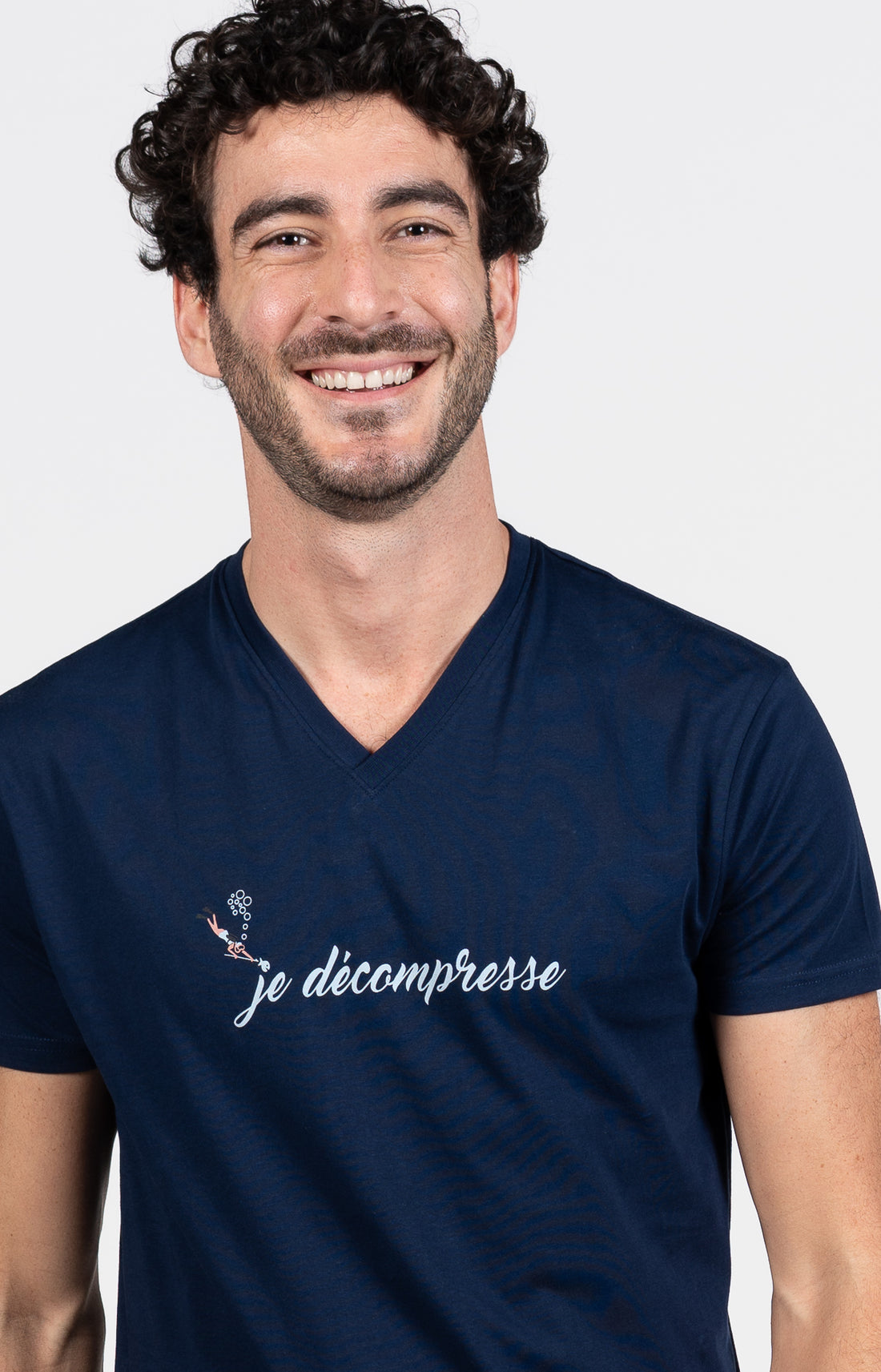 Pyjashort Plongeur Marine Homme 2