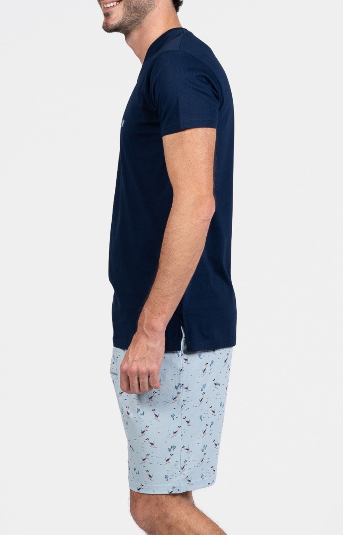 Pyjashort Plongeur Marine Homme 5