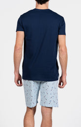 Pyjashort Plongeur Marine Homme 6